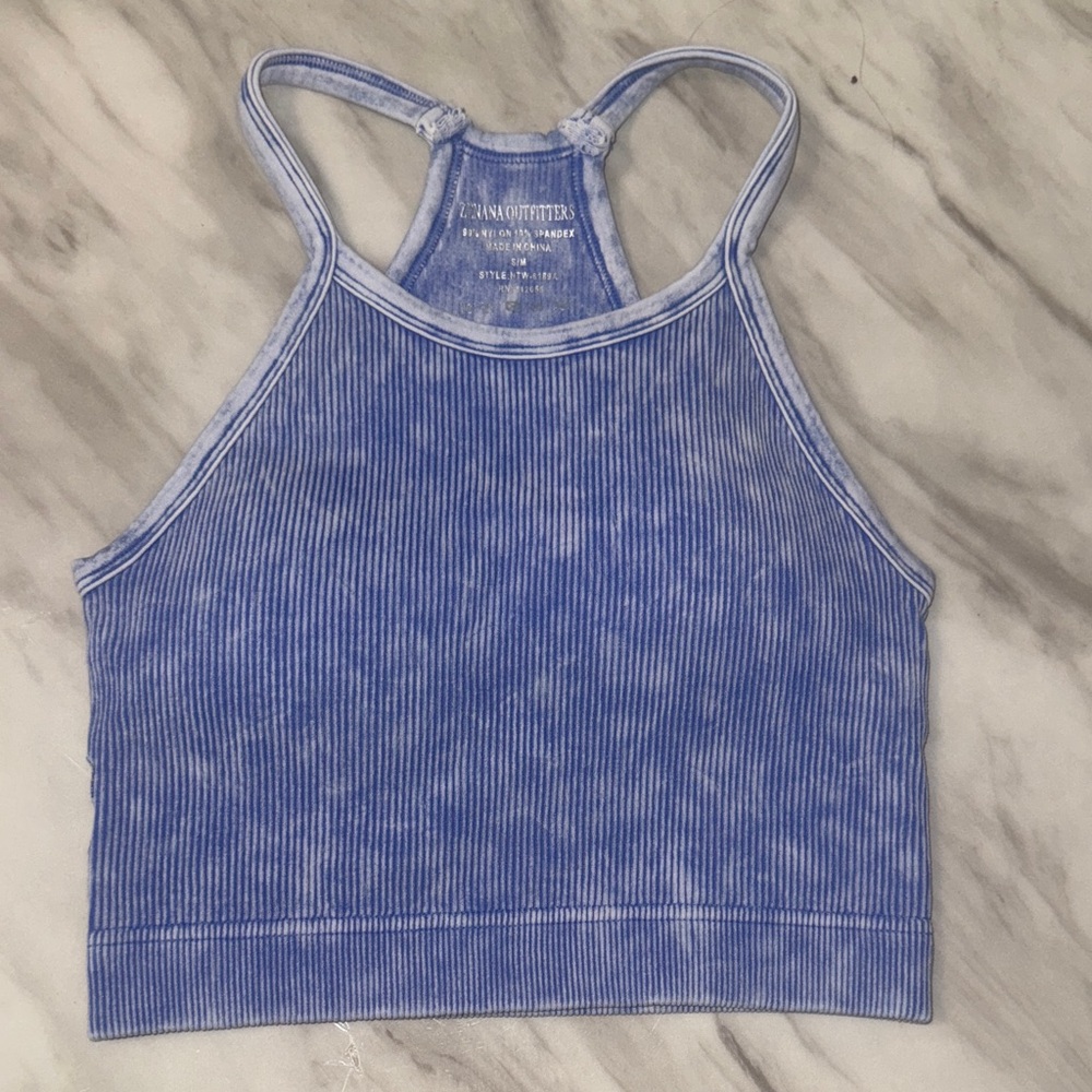 Zenana Outfitters Teal, Olive, and Lavender Crop Tops - Picture 5 of 9